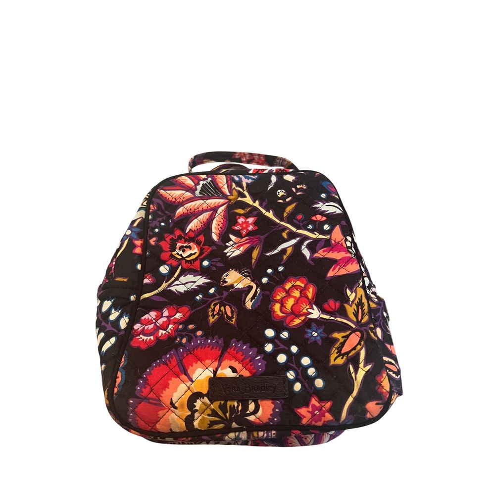 Vera Bradley Quilted Floral Cosmetic Bag Dual Compartment Travel‎ Case 22599-N56